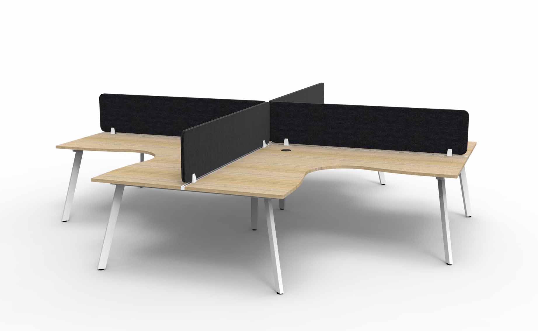Eternity 3 Person 120 Degree Workstation
